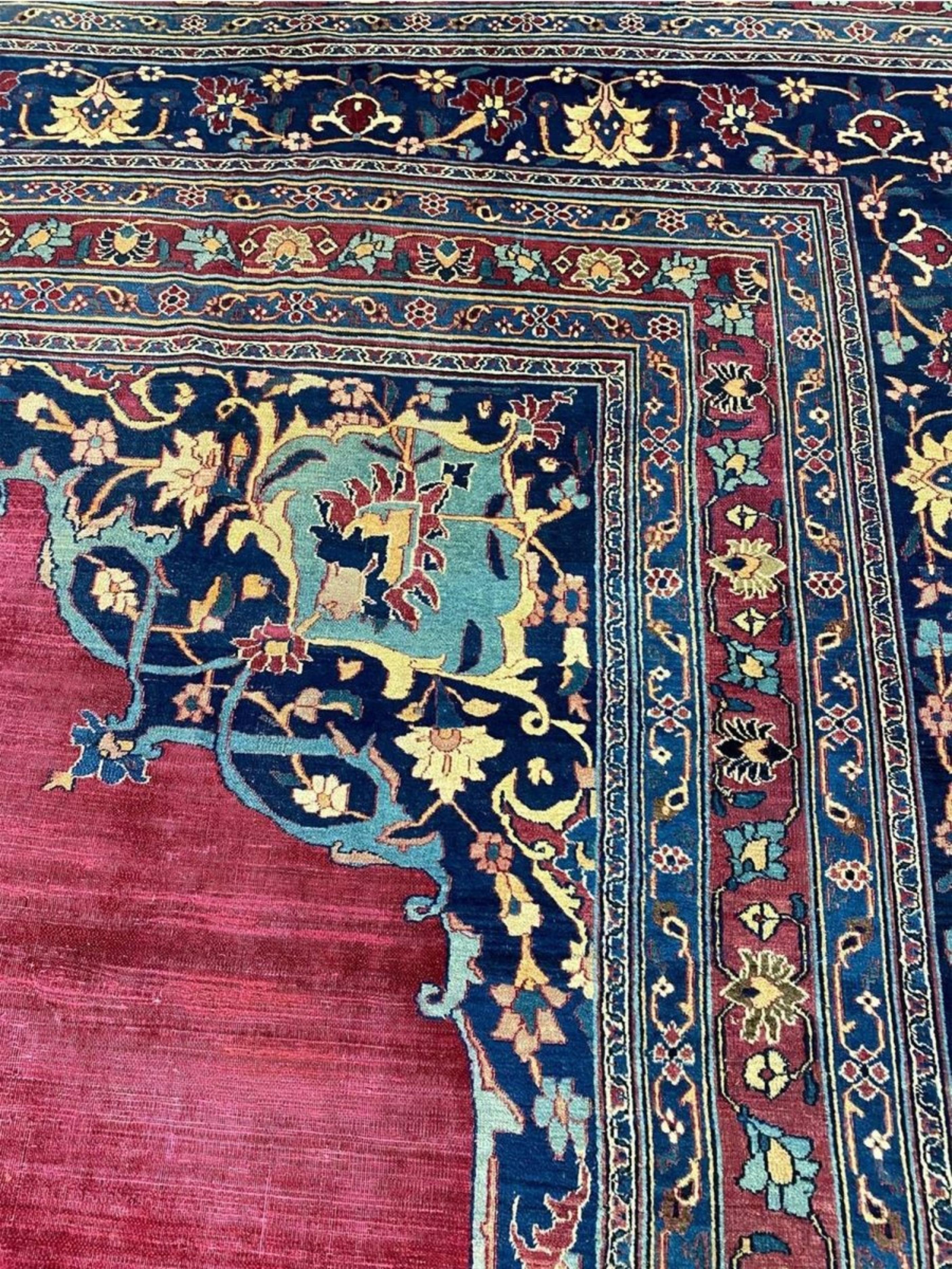13x20 Antique Khorassan Area Rug en vente 3