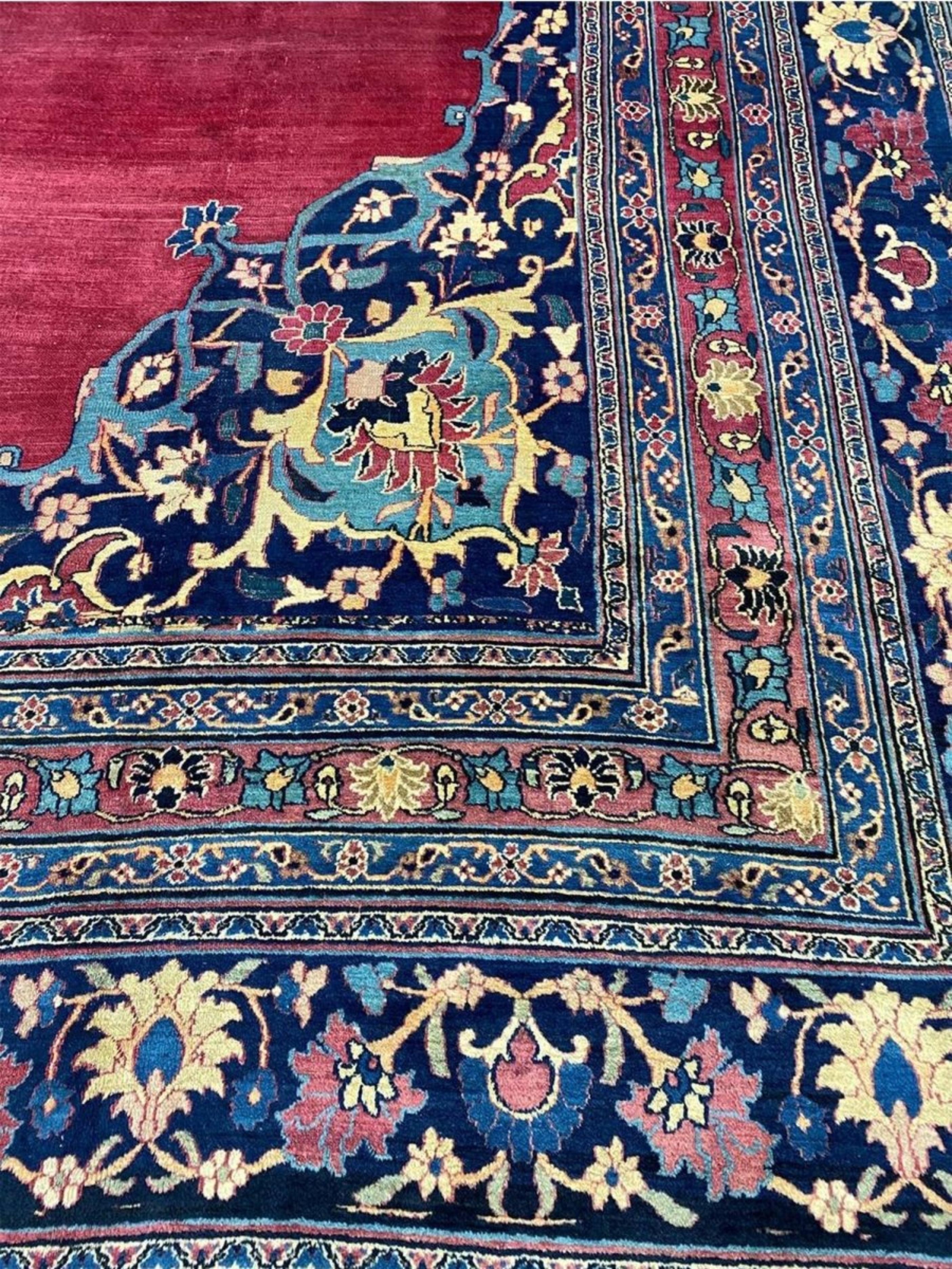 13x20 Antique Khorassan Area Rug Bon état - En vente à Dallas, TX