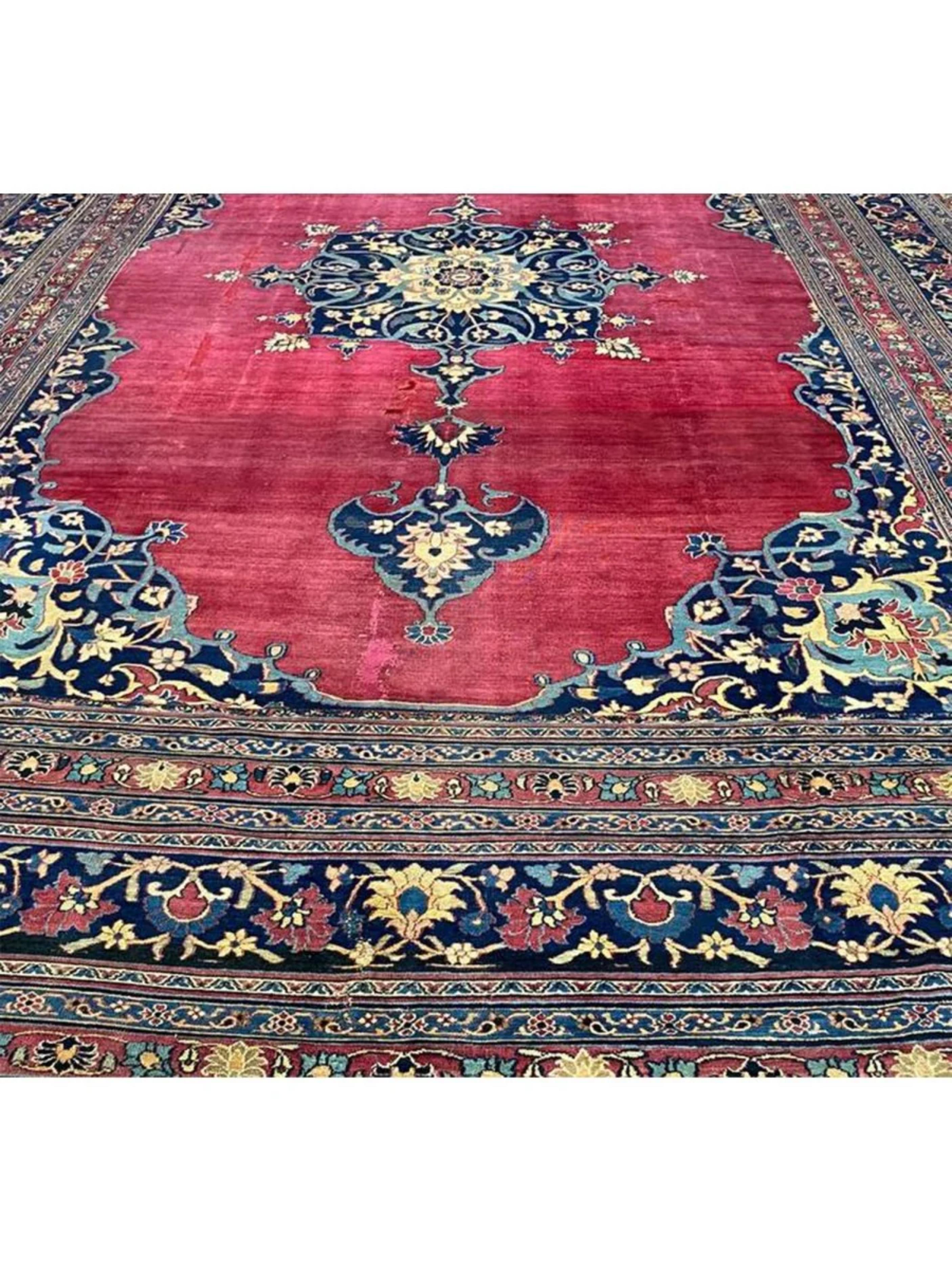 13x20 Antique Khorassan Area Rug en vente 1