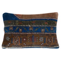 13"x20" Hand-knotted Wool Rug Cushion Cover. Turkish Accent Pillow Cover