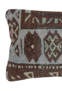 13"x20" Handknotted Turkish Cushion Cover. Throw Pillow. Vintage Toss Pillow