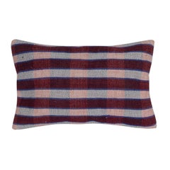 13"x20" Handwoven Kilim Cushion Cover. Turkish Accent Pillow. Lumbar Pillow