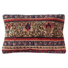 13"x20" Rustic Handmade Cushion Cover. Vintage Turkish Rug Pillow. Lumbar Pillow