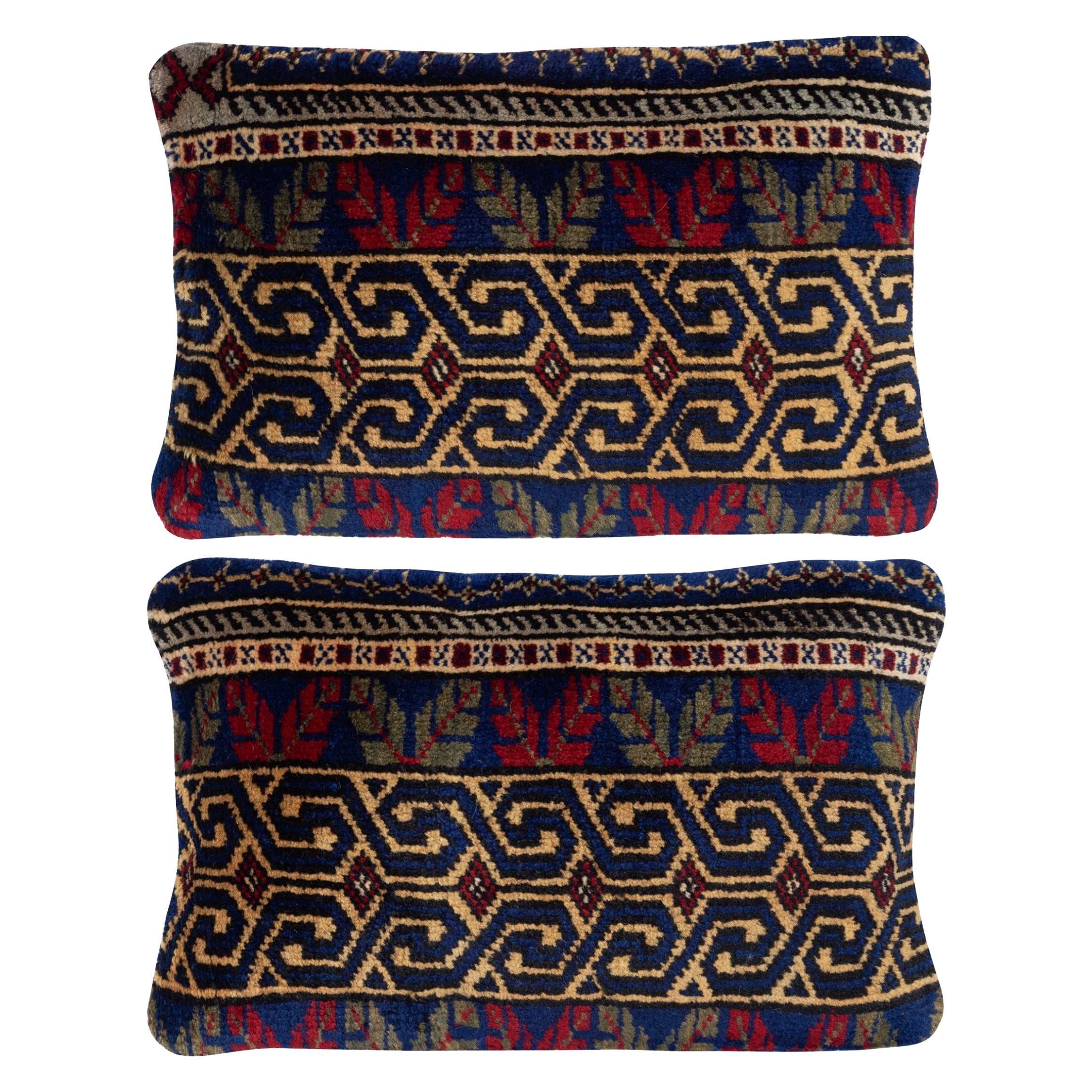 13 "x20" SET OF 2 - Housse d
oreiller pour tapis fait main. Une paire de housses de coussin