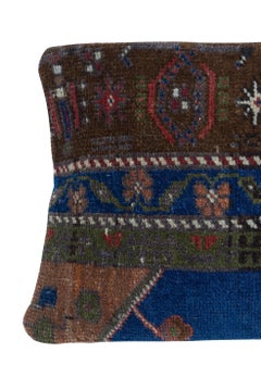 13"x20" Turkish Rug Throw Pillow. Handmade Cushion Cover. Vintage Lumbar Pillow