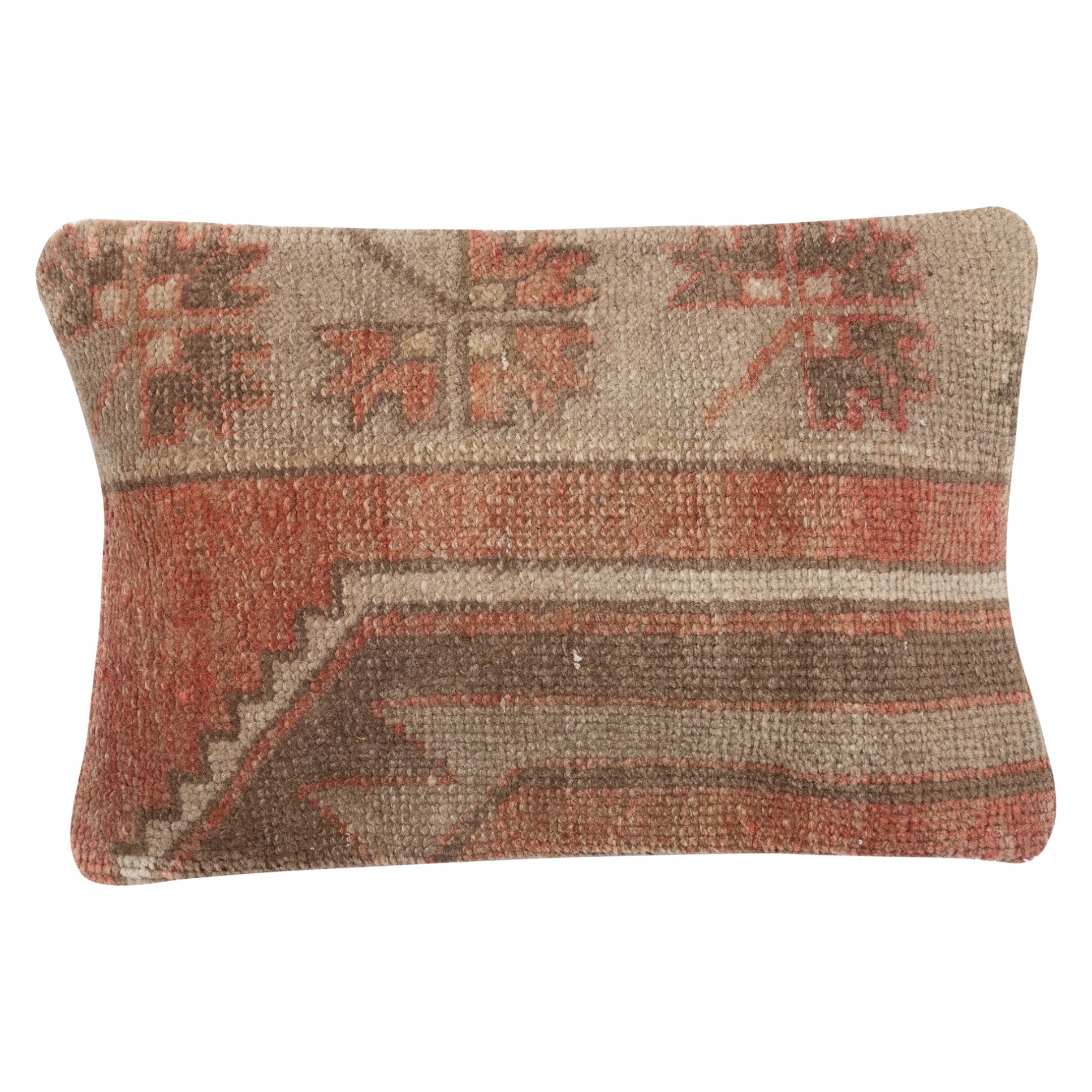 Funda de cojín Vintage 13 "x20". Almohada alfombra hecha a mano. Almohada. Almohada lumbar