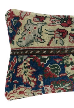13"x20" Vintage Turkish Rug Pillow Cover. Farmhouse Decor Handmade Cushion Cover