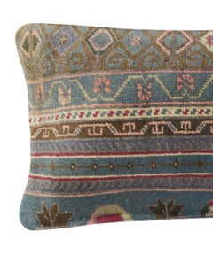 13"x24" Rustic Turkish Cushion Cover. Toss Pillow. Vintage Lumbar Pillow Cover