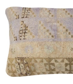 13"x24" Turkish Rug Throw Pillow. Handmade Cushion Cover. Vintage Toss Pillow