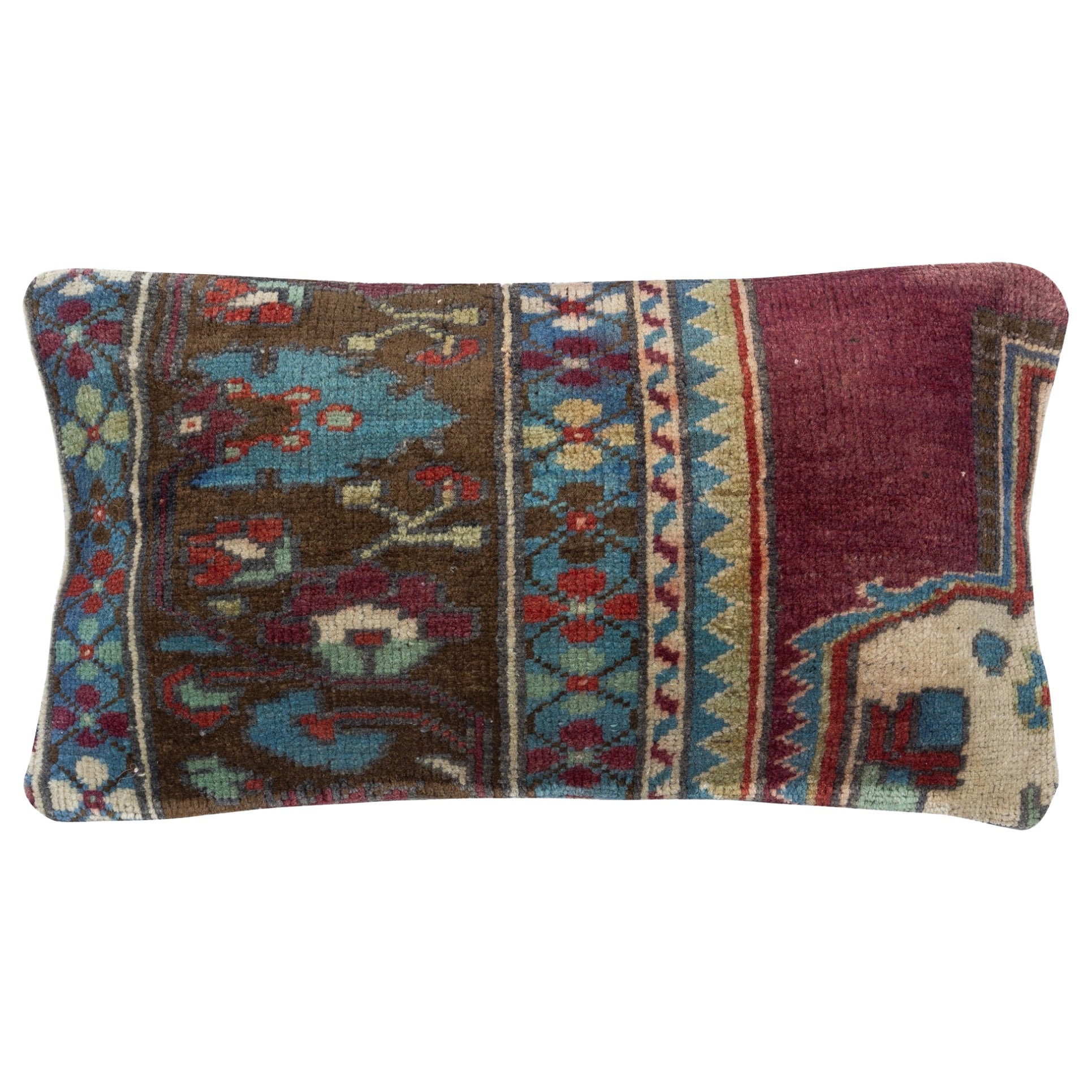 13 "x24" Vintage-Kissenbezug. Kopfkissenbezug. Rustikales Lendenkissen. Wurfkissen