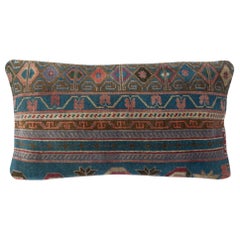 13"x24" Vintage Handmade Rug Cushion Cover. Lumbar Pillow. Throw Pillow Cover