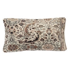 13"x24" Vintage Rug Pillowcase. Handmade Rug Cushion Cover. Lumbar Pillow