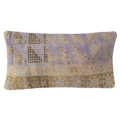 Housse de coussin en laine vintage 13 "x24". Tapis noué à la main Coussin. Oreiller turc