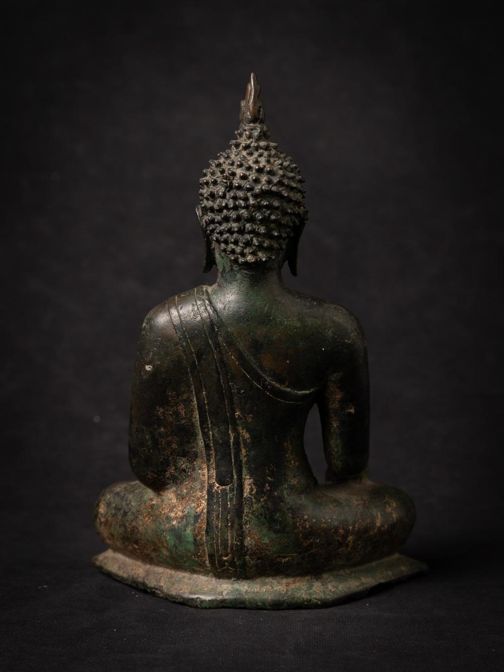 18th Century and Earlier 14-15th century antique bronze Thai Buddha statue in Bhumisparsha Mudra