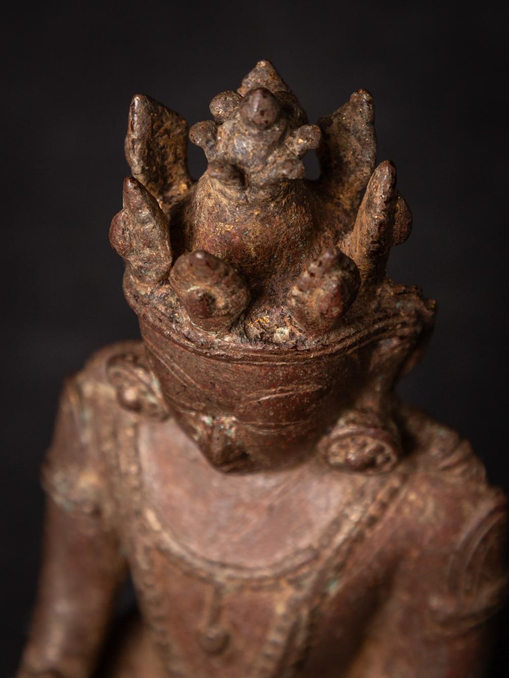 Speziale antike Arakan-Buddha-Statue aus Bronze aus Burma aus dem 14.-15. Jahrhundert im Angebot 4