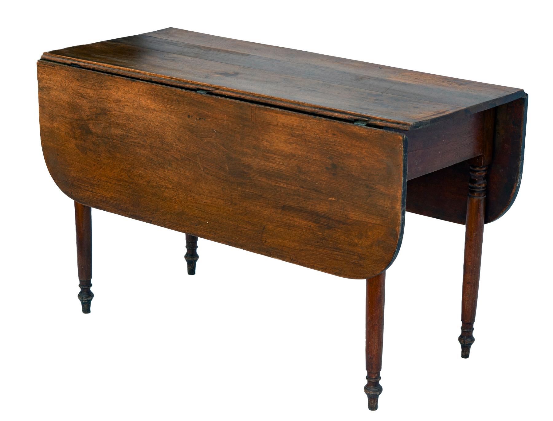 American Antique Drop Leaf Cherry Table Circa 19thC