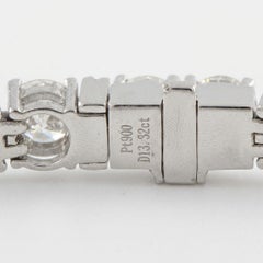 14 Carat Diamond Tennis Bracelet in Platinum