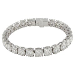 14 Carat Diamond Tennis Bracelet in Platinum