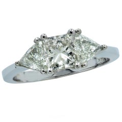 1.4 Carat Diamond Three-Stone Engagement Ring