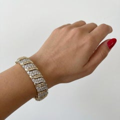 14 Carat Diamond Yellow Gold Bracelet