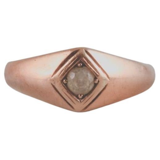 14-carat Gold Ring, Adorned with Semi-Precious Stone. Scandinavian Goldsmith For Sale