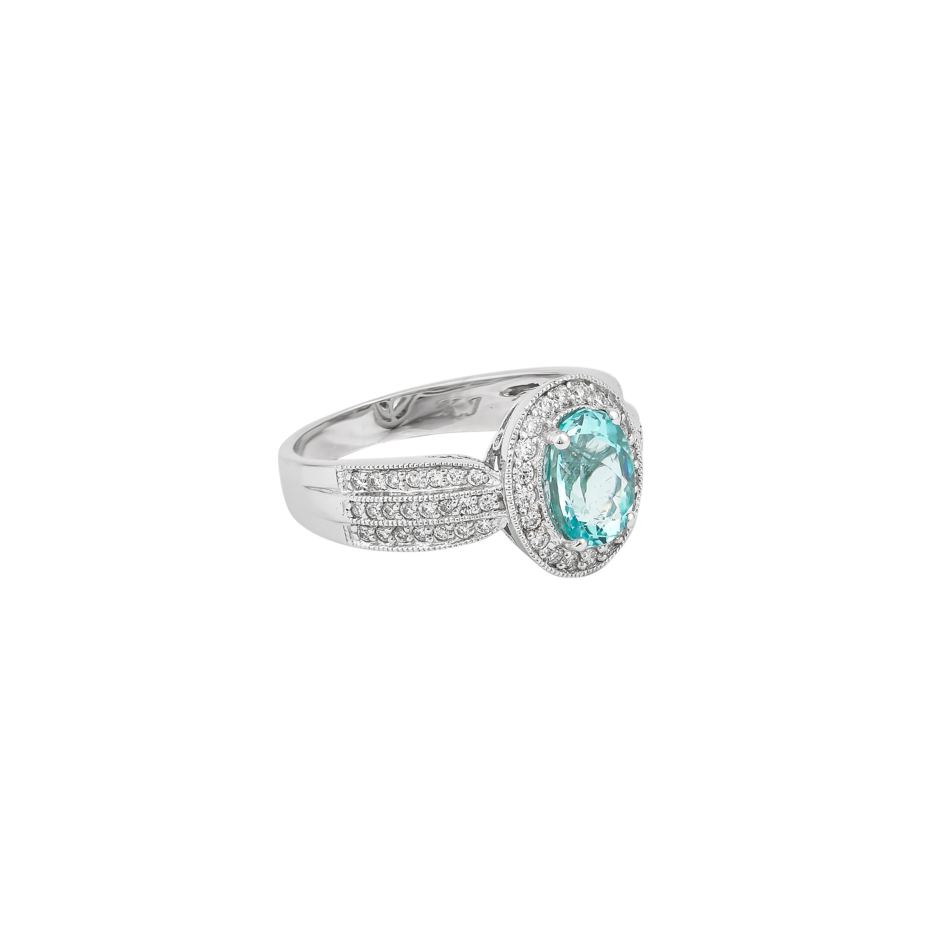 1.4 carat oval diamond ring