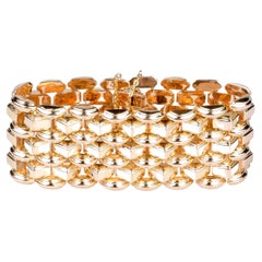 14 carat pink gold cuff bracelet