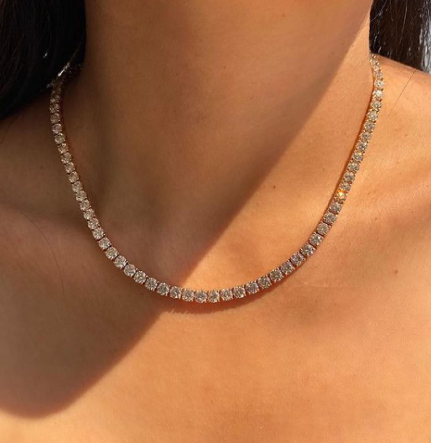 9 carat diamond necklace
