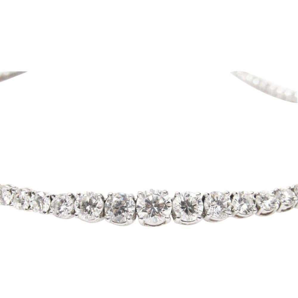 platinum diamond riviera necklace