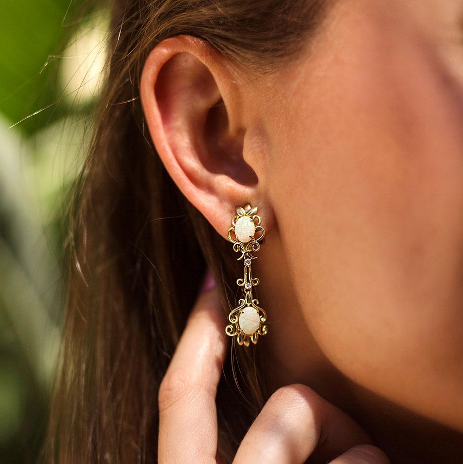 yellow clip on earrings