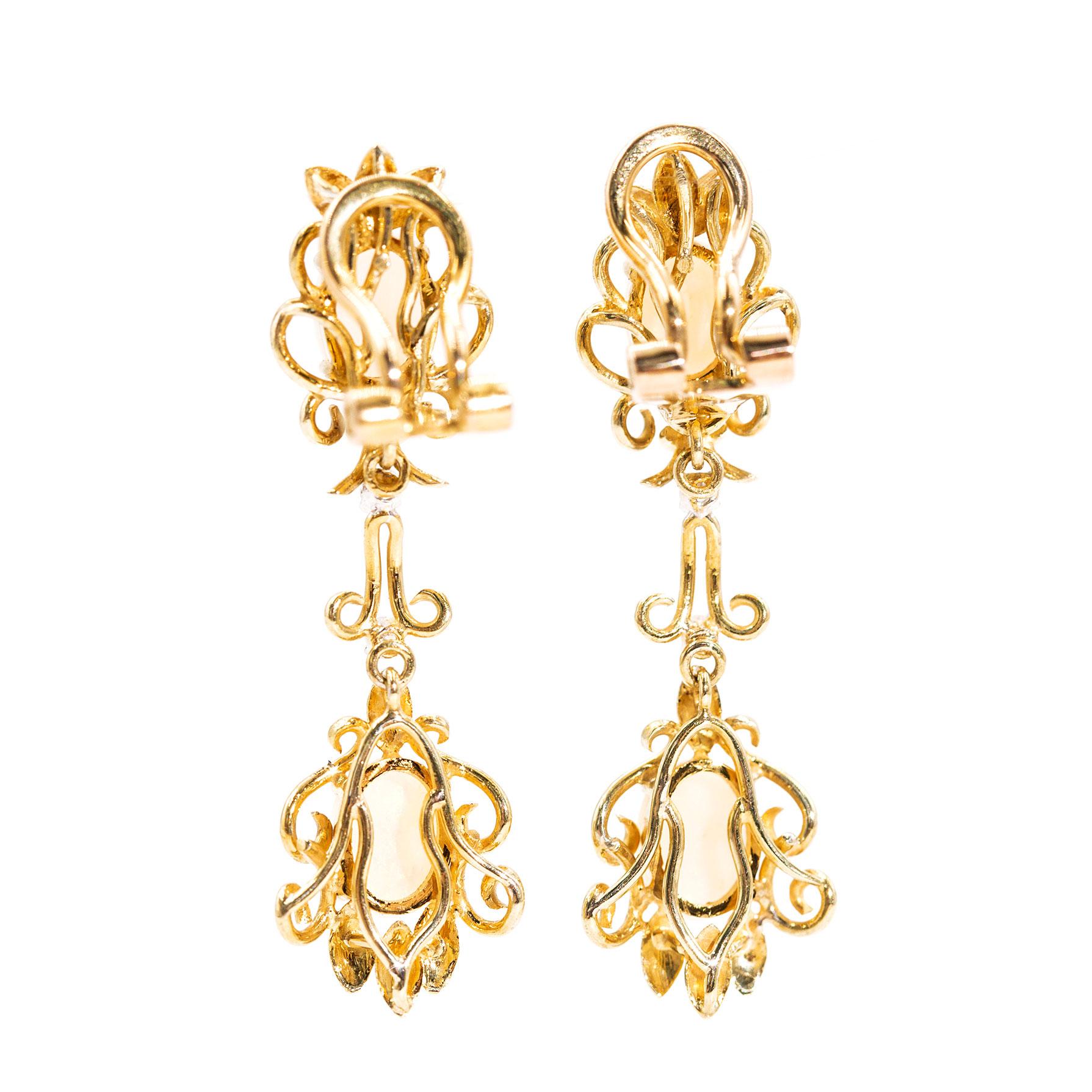 14 carat gold clip on earrings