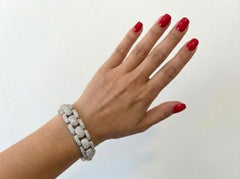 14 Carats Cartier Diamond Link Bracelet