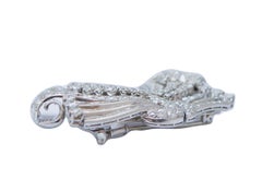 14 Carats Diamonds, Platinum Brooch.