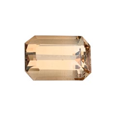 14 Carats Golden Color Emerald Cut Topaz Gemstone for Jewellery 15 mm