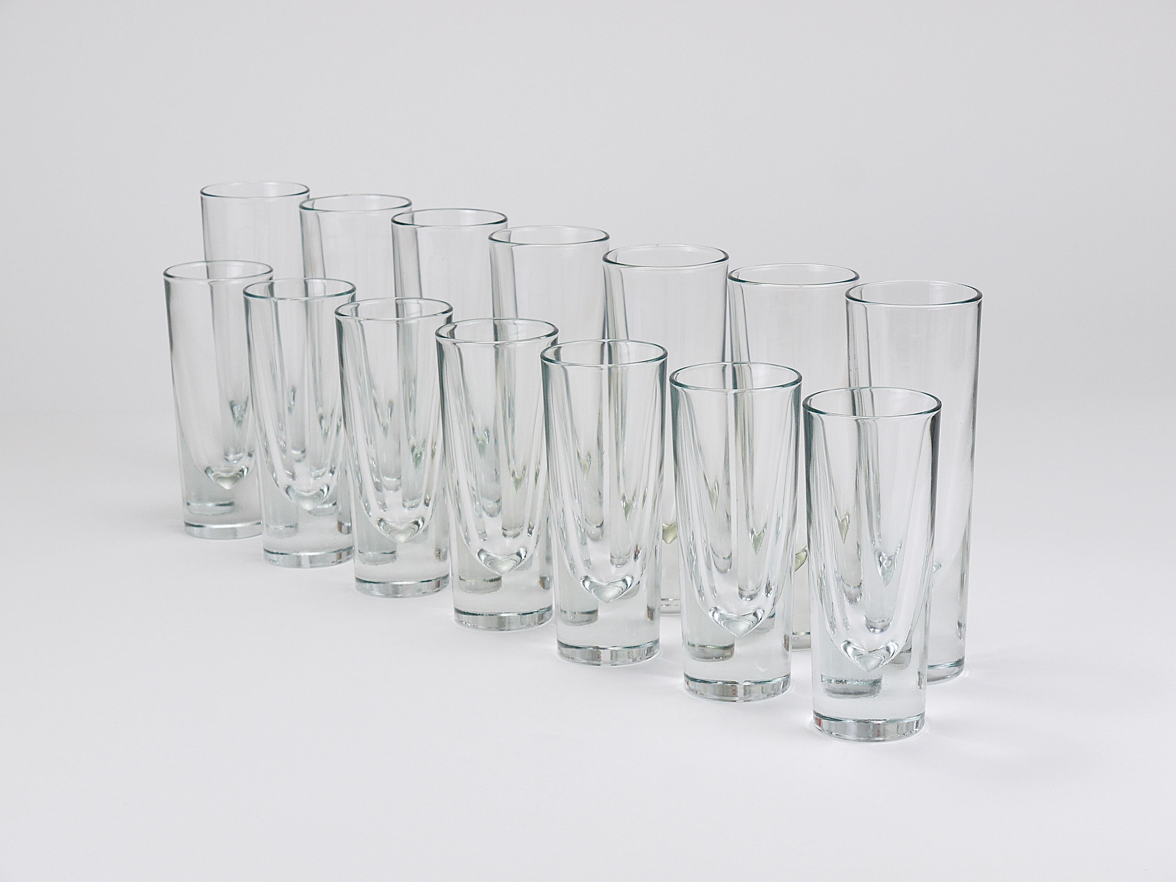 14 Carlo Moretti Massive Aperitif Bar Bullet Trinkgläser, Italien, 1970er Jahre im Angebot 4