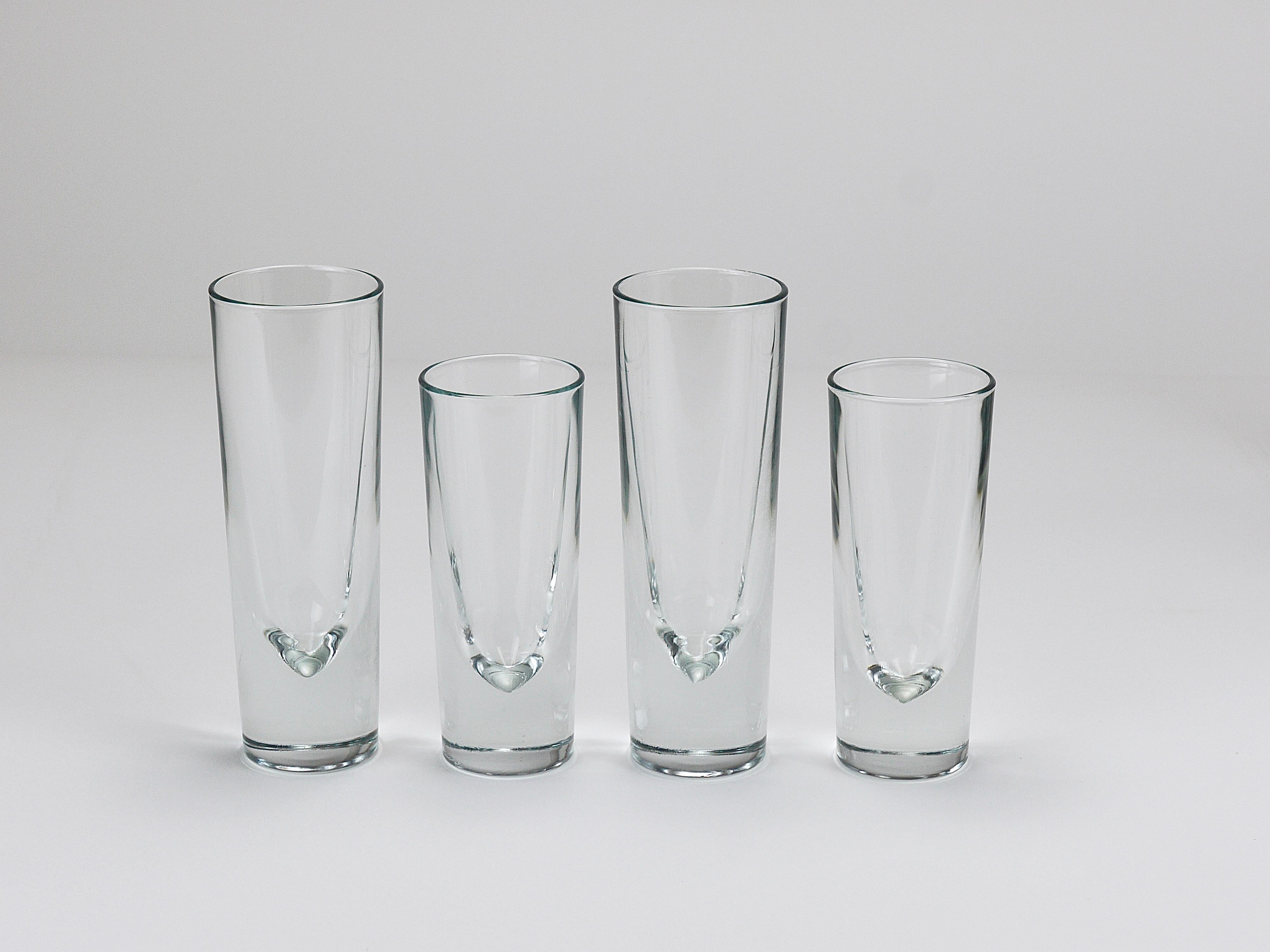 14 Carlo Moretti Massive Aperitif Bar Bullet Trinkgläser, Italien, 1970er Jahre im Angebot 5