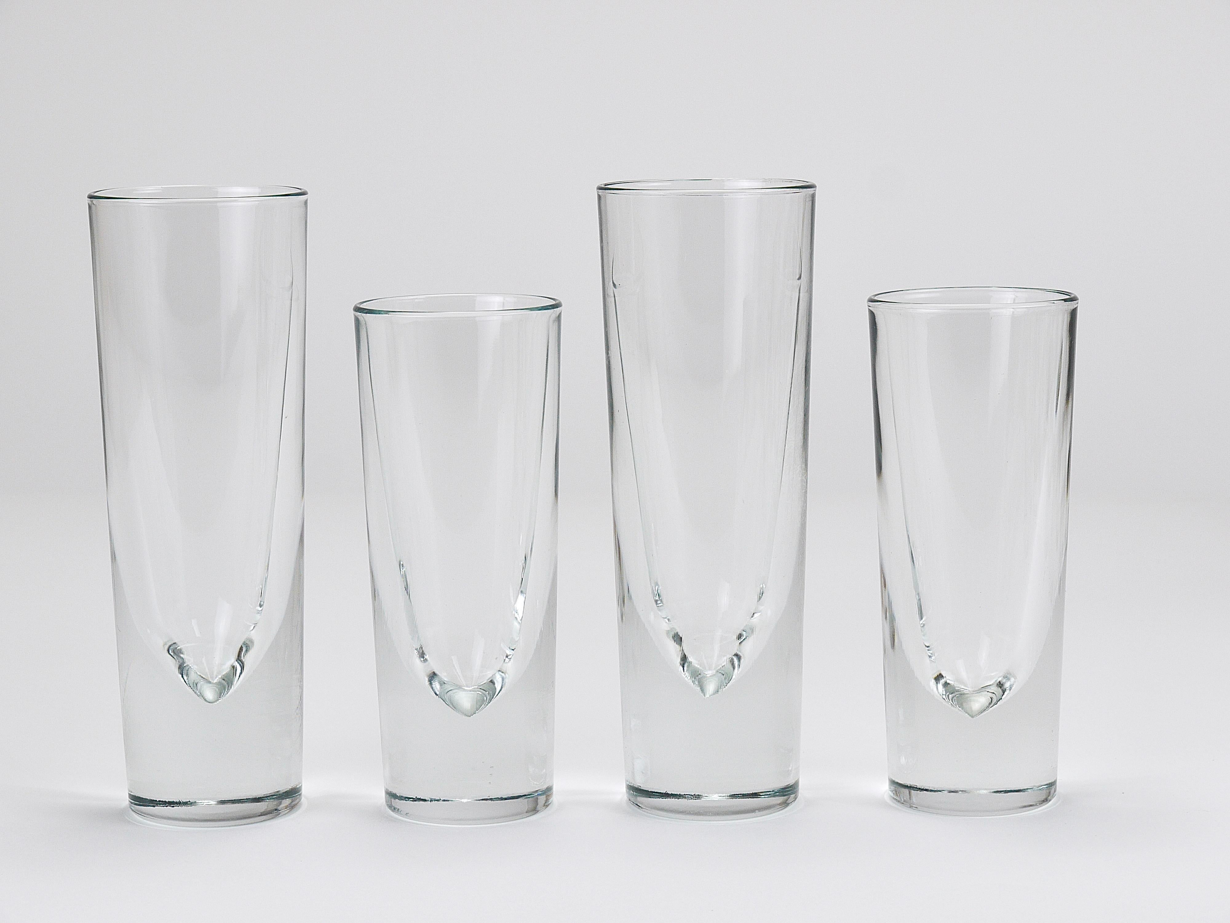 14 Carlo Moretti Massive Aperitif Bar Bullet Trinkgläser, Italien, 1970er Jahre (20. Jahrhundert) im Angebot