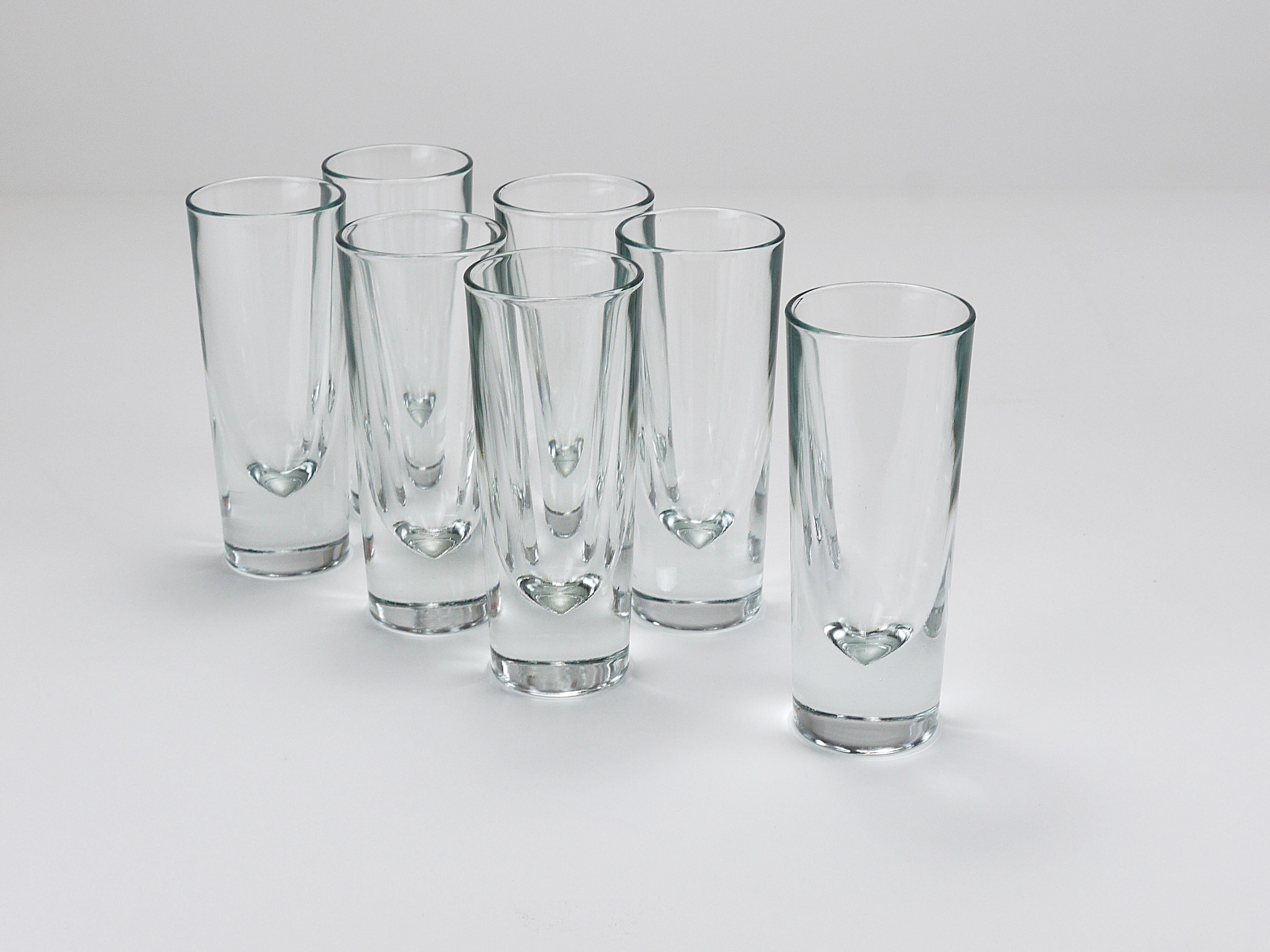 14 Carlo Moretti Massive Aperitif Bar Bullet Trinkgläser, Italien, 1970er Jahre (Glas) im Angebot