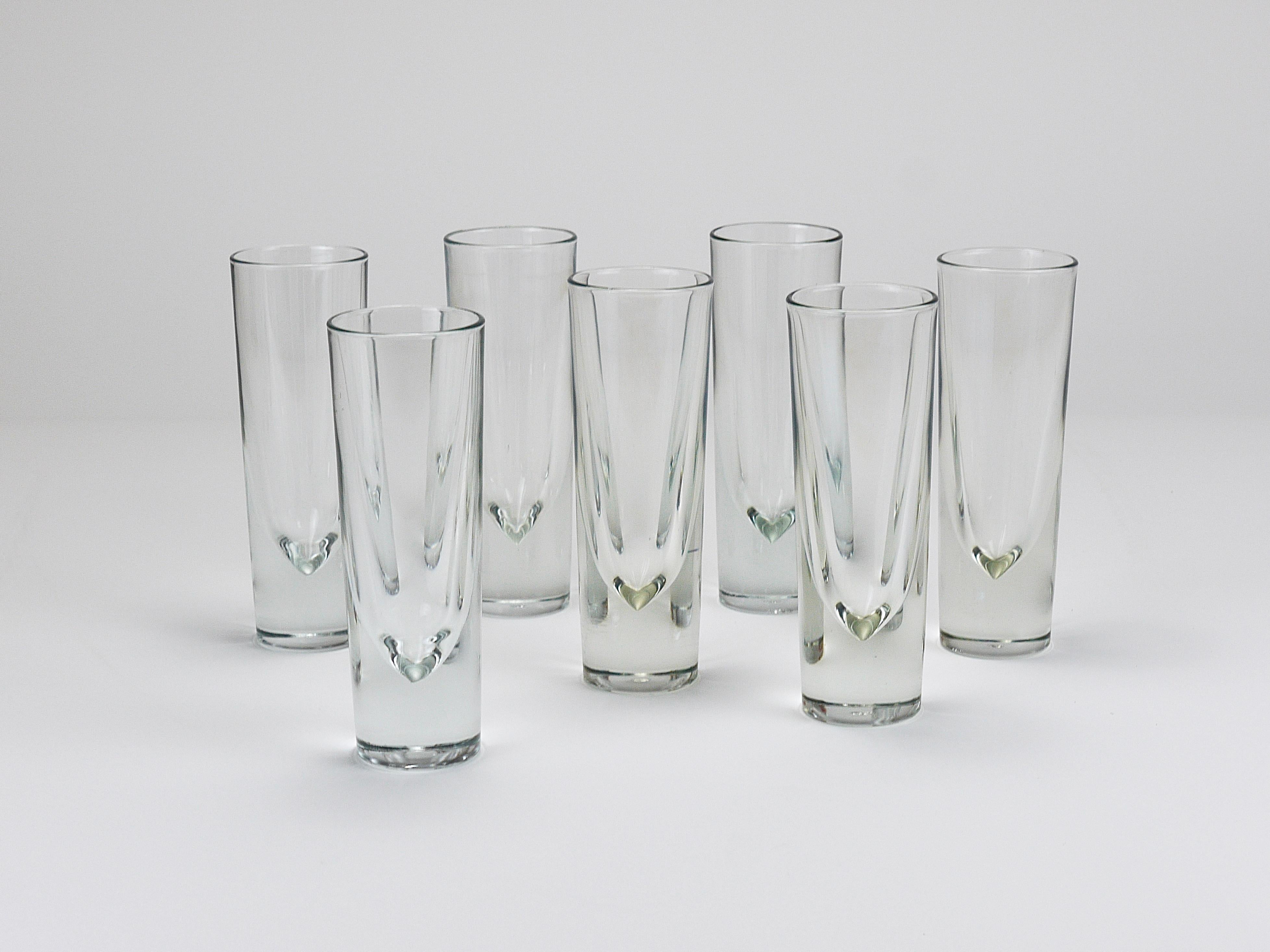 14 Carlo Moretti Massive Aperitif Bar Bullet Trinkgläser, Italien, 1970er Jahre im Angebot 2