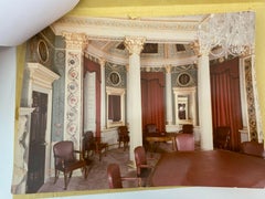 14 Leather Chairs From Princess Daiana's Family Home Spencer House Painted Room