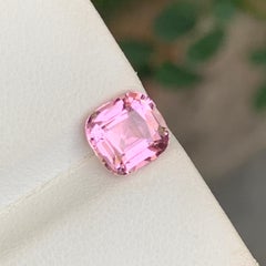 1,4 CRT, pastellrosa Turmalin im Kissenschliff, natürlicher Edelstein für Schmuck