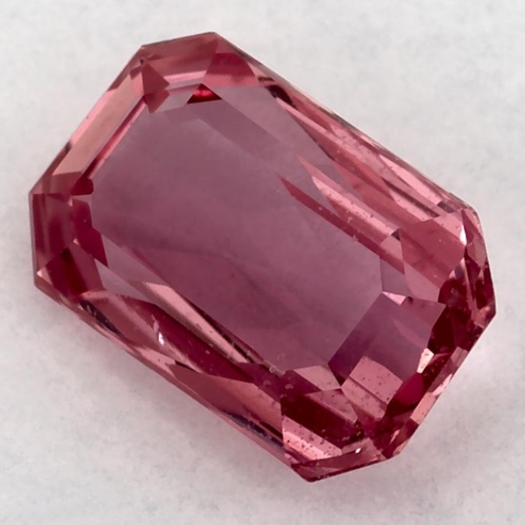 1.4 Ct Pink Sapphire Octagon Cut Loose Gemstone (Achteckschliff) im Angebot