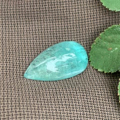 14 cts Paraiba Shade Turmalin Teardrop Shape Flach Cabochon für Anhänger Schmuck