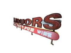 14 Foot Liquors Antique Neon Sign