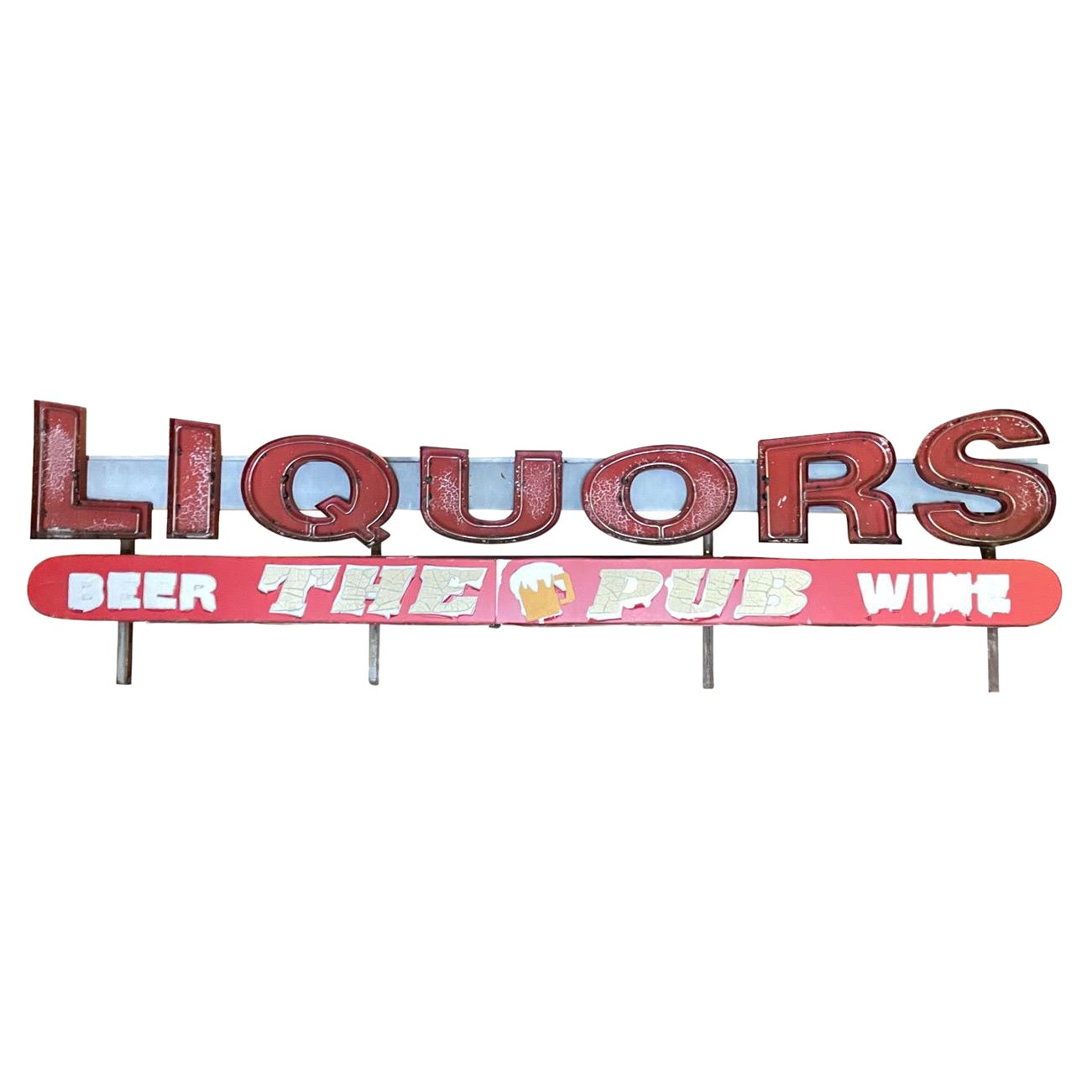 14 Foot Liquors Antique Neon Sign