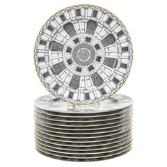 14 Fornasetti for Rosenthal Palladiana Pattern Chargers / Plates