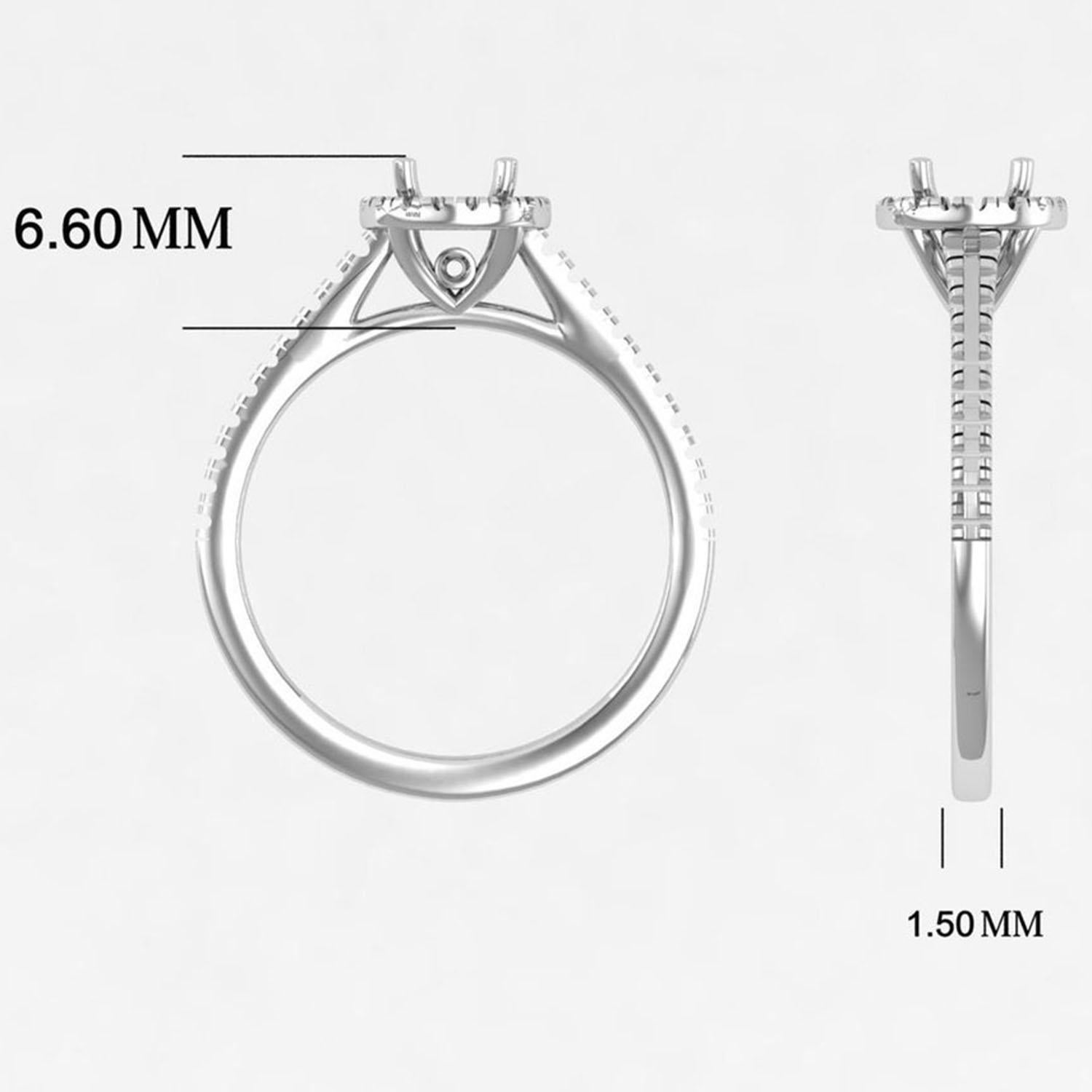 14 K Gold Rhodolite Garnet Ring / Diamond Solitaire Ring / Ring for Her For Sale 2