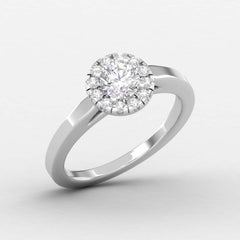 14 K Gold Moissanite Ring / Moissanite Solitaire Ring / Engagement Ring for Her