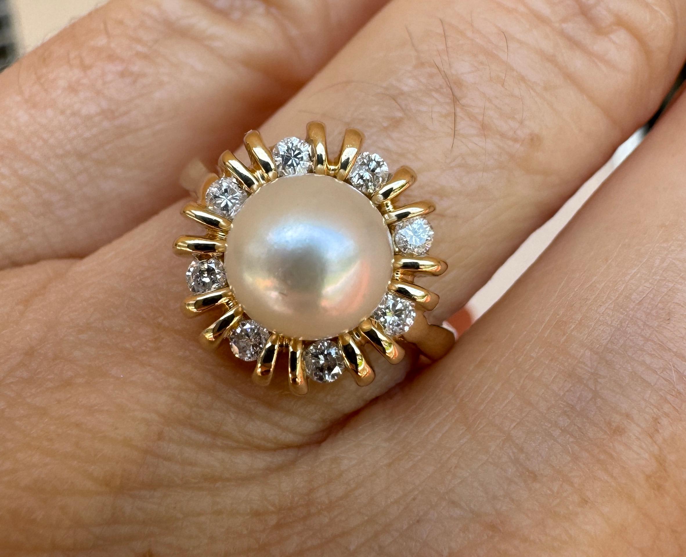 k gold pearl mountings -youtube