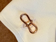 14 K rose Gold Vintage Onyx Cufflinks